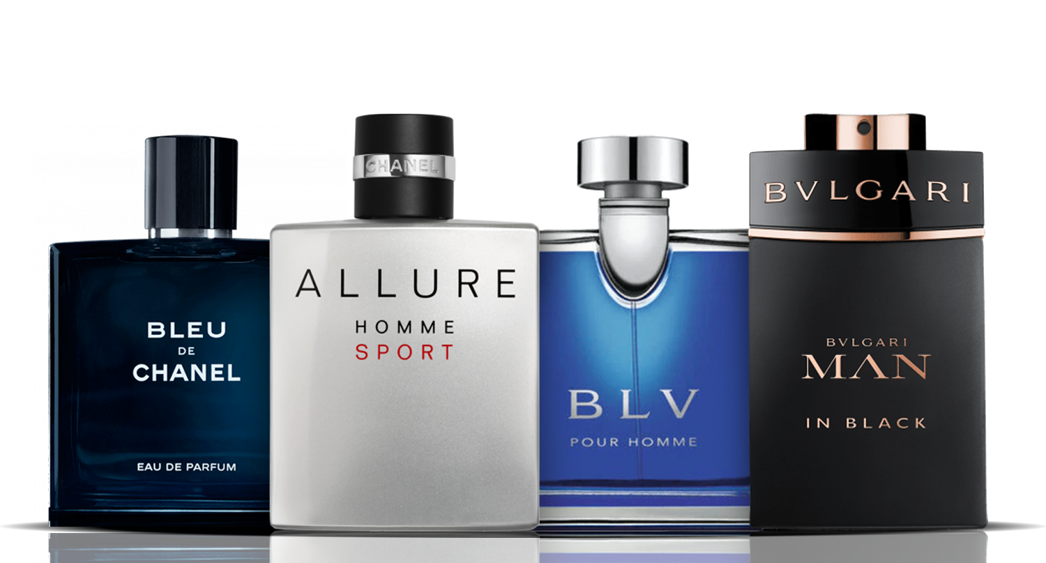 Комплект от 4 парфюма | Bleu de Chanel + Allure Sport + BLV + Bvlgari Man in Black 100ML